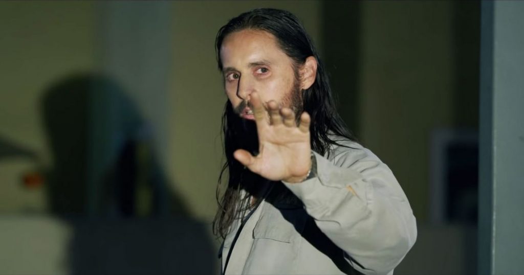 Jared Leto's as the main antagonist serial killer as seen in The Little Things. 