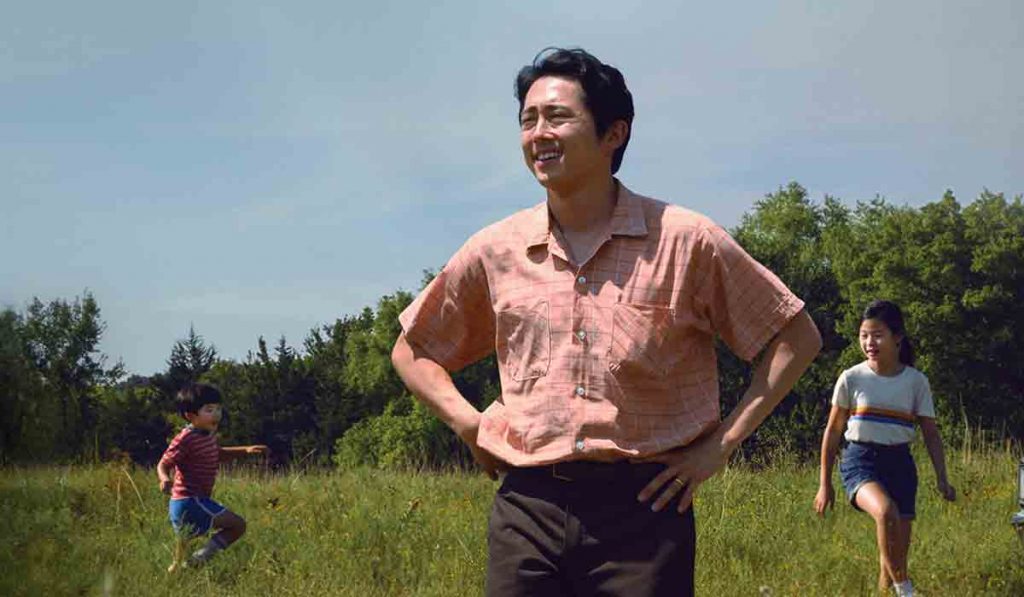 Steven Yeun as seen in the A24 Oscar nominated film Minari.