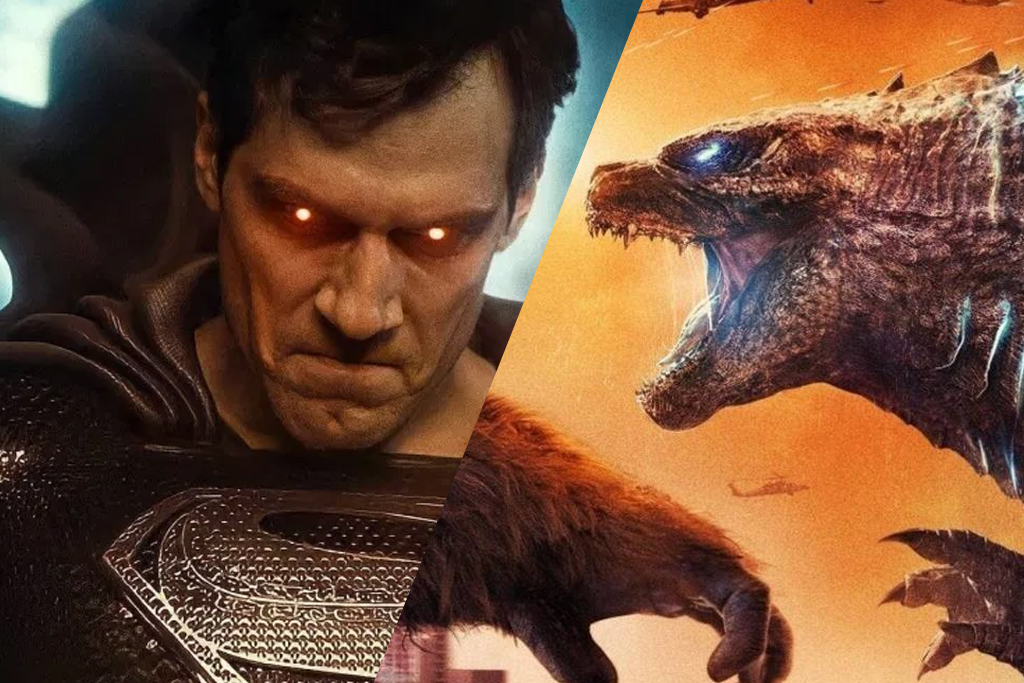 A Collage of Superman and Godzilla from Justice League and Godzilla vs. Kong with music by Junkie XL.