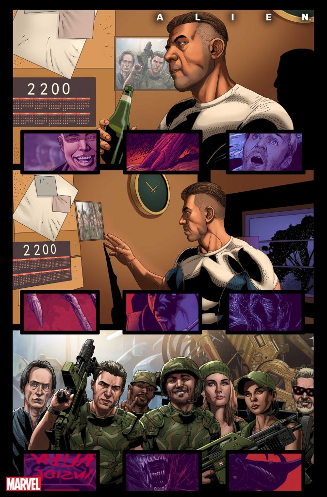 The history of Gabriel Cruz as seen in issue 1 of the Alien Marvel Comics series. 