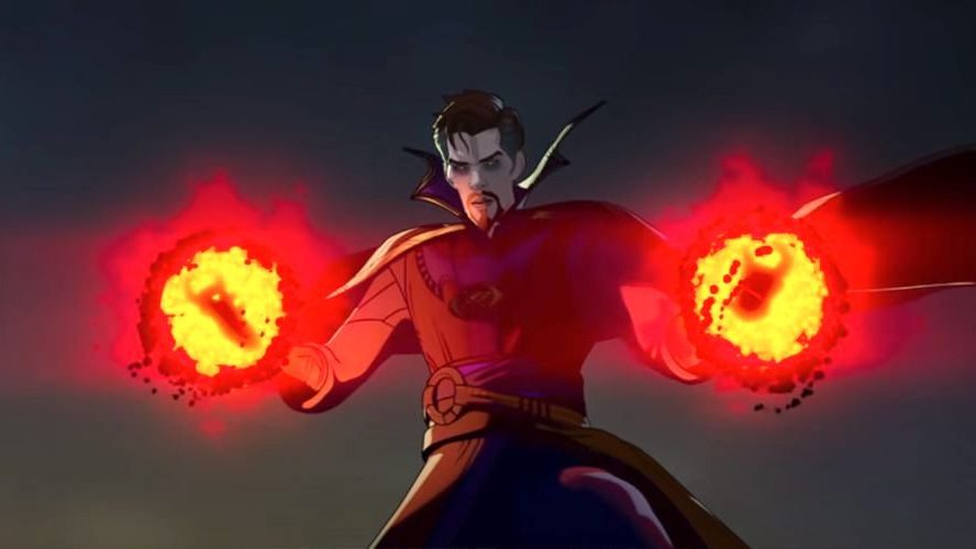 The alternate evil version of Doctor Strange voiced by Benedict Cumberbatch as seen in episode 4 of WHAT IF...? on Disney+