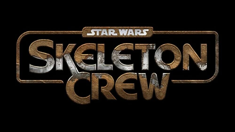 The official logo for the new upcoming Disney+ series STAR WARS: SKELETON CREW shown at Star Wars Celebration Europe 2023. 