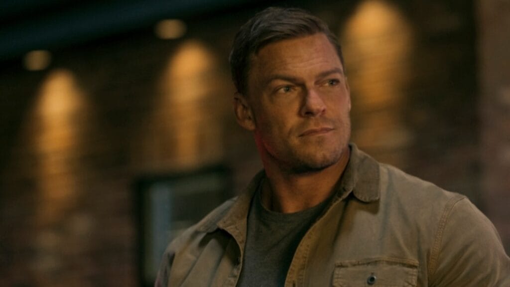 Alan Ritchson stars as Military police investigator Jack Reacher in REACHER Season 2 streaming only on Amazon Prime Video. 