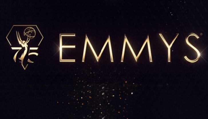The official logo for the 75th Emmys and full winners list.