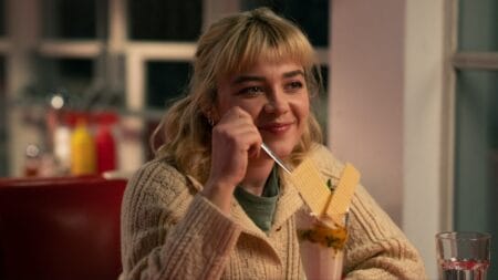 New Arrivals for HBO and Max February 2025 Florence Pugh shares a beautiful smile as she sits down in a British diner and enjoys a large milkshake in the A24 romance drama WE LIVE IN TIME, which is included in the complete Max February 2025 list of new films and TV shows.