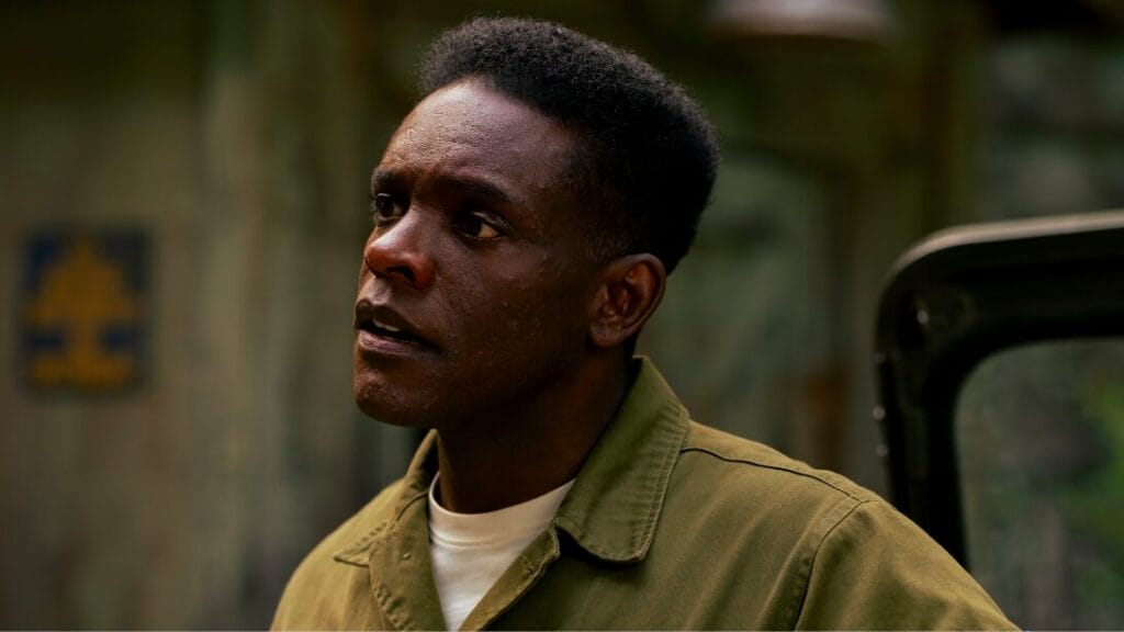 Chris Chalk stars as Dick Hallorann from The Shining in Episode 4 of IT: WELCOME TO DERRY on HBO Max.