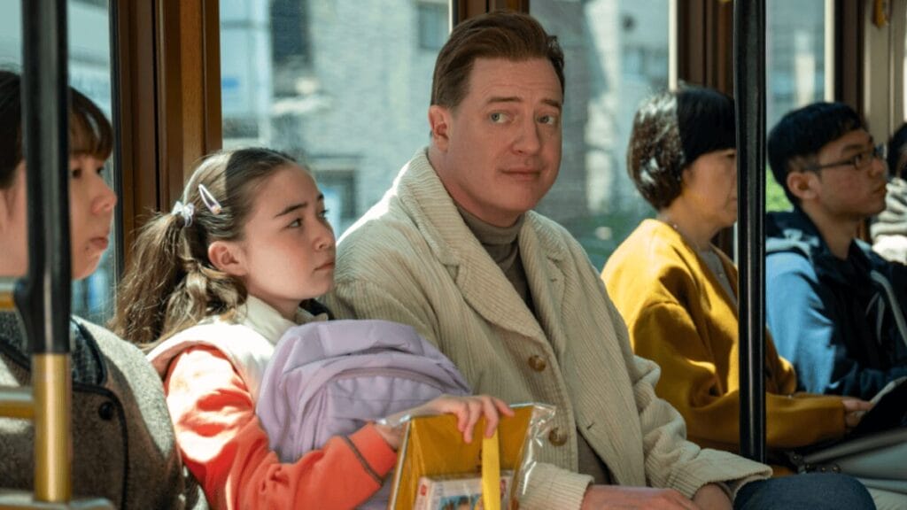 ‘Rental Family’ Review – Brendan Fraser Elevates Charming Comedy Brendan Fraser stars as American actor Phillip Vandarploeug pretending to be the father of a young girl, played by Shannon Gorman, as the two ride the train together in Tokyo, Japan in the feel-good comedy RENTAL FAMILY.
