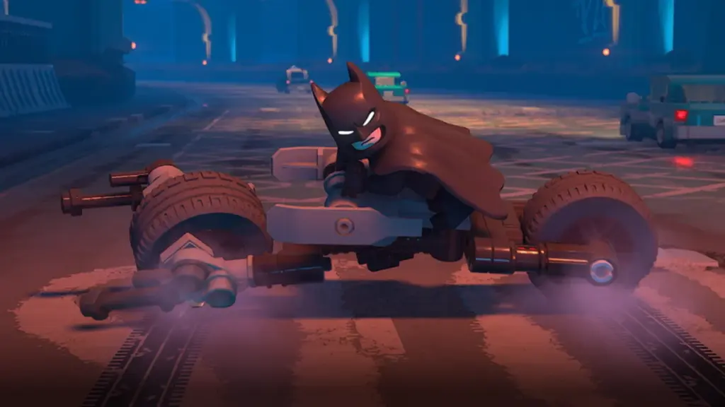 Batman does the famous Akira slide on the Batpod bike in the new game LEGO Batman: Legacy of the Dark Knight.
