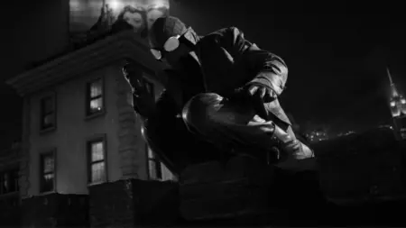 ‘Spider-Noir’ Review – Nicolas Cage is Delightfully Unhinged in Prime Video’s Pulpy Marvel Series Spider-Man Noir played by Nicolas cage watches the streets of 1930s New York from on top of a tall building in the Prime Video original series SPIDER-NOIR.