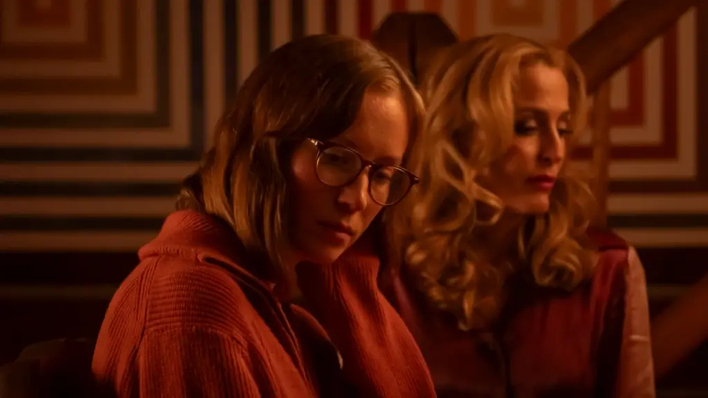 Hannah Einbinder and Gillian Anderson star in the genre-bending queer horror film TEENAGE SEX AND DEATH AT CAMP MIASMA.