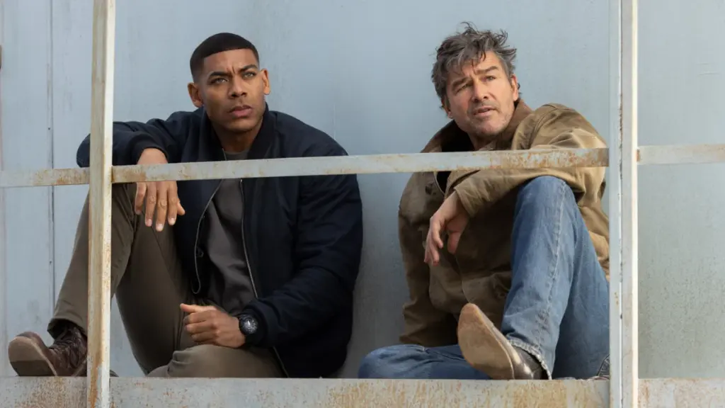 Aaron Pierre and Kyle Chandler star as John Stewart and Hal Jordan in the HBO original series LANTERNS, created by Damon Lindelof, Tom King, & Chris Mundy.