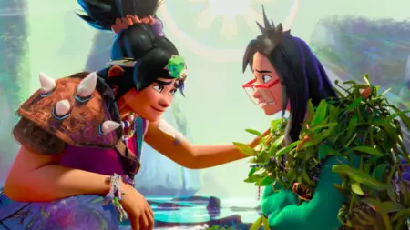 ‘Forgotten Island’ Review – One of DreamWorks’ Finest to Date Best friends Jo and Raissa wake up on the beach of the magical world of Nakali from Philippine mythology in DreamWorks animated movie FORGOTTEN ISLAND.