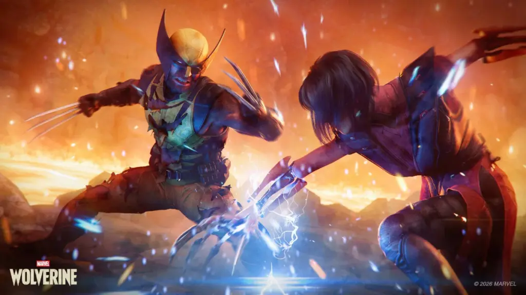 Wolverine fights Lady Deathstrike in an epic boss battle from the Insomniac video game, MARVEL"S WOLVERINE.  